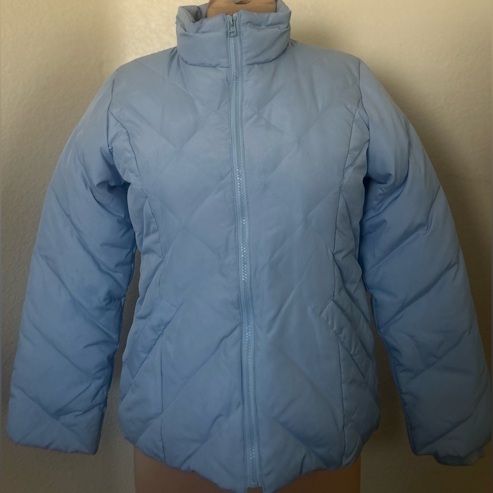 LOFT Sky Blue Puffer Jacket